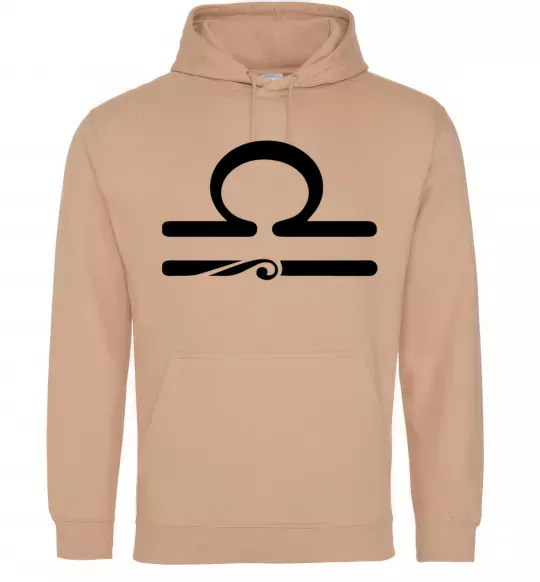 Чоловіча толстовка (худі) Терези знак Пісочний фото