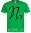 Мужская футболка Козерог знак Зеленый фото