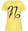 Женская футболка Козерог знак Лимонный фото