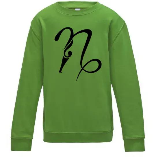 Дитячий світшот Козеріг знак Лаймовий фото