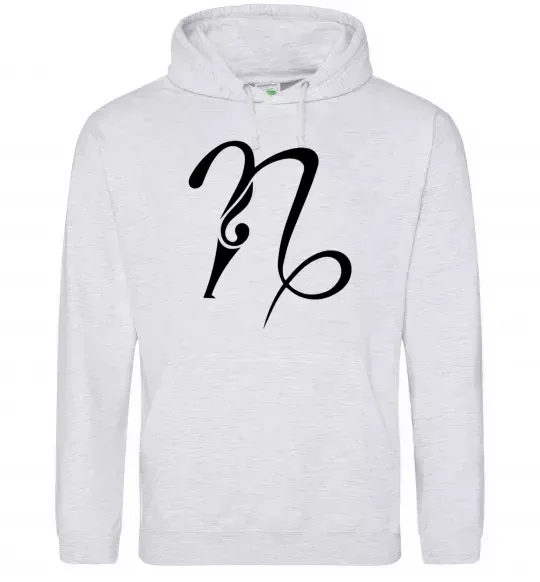 Чоловіча толстовка (худі) Козеріг знак Сірий меланж фото