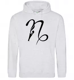 Чоловіча толстовка (худі) Козеріг знак Сірий меланж фото