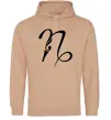 Чоловіча толстовка (худі) Козеріг знак Пісочний Чоловіча толстовка (худі) Козеріг знак Пісочний фото