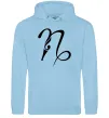 Жіноча толстовка (худі) Козеріг знак Блакитний Жіноча толстовка (худі) Козеріг знак Блакитний фото
