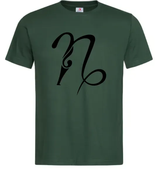 Мужская футболка Козеріг знак Темно-зеленый фото