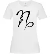 Жіноча футболка Козеріг знак Білий Жіноча футболка Козеріг знак Білий фото