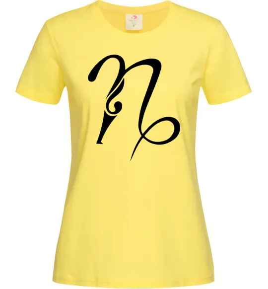 Жіноча футболка Козеріг знак Лимонний фото