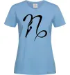 Жіноча футболка Козеріг знак Блакитний Жіноча футболка Козеріг знак Блакитний фото