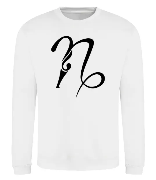 Світшот Козеріг знак Білий фото