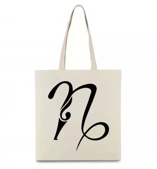 Эко-сумка Козеріг знак Бежевый фото