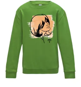 Детский Свитшот Овен дівчина Лаймовый фото