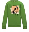 Детский Свитшот Овен дівчина Лаймовый фото
