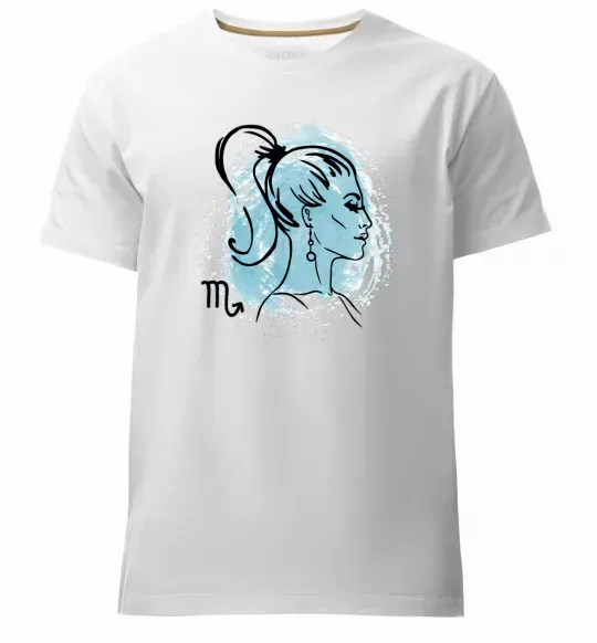 Мужская премиум футболка Скорпіон дівчина Белый фото