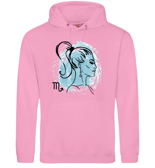 Жіноча толстовка (худі) Скорпіон дівчина Рожевий фото