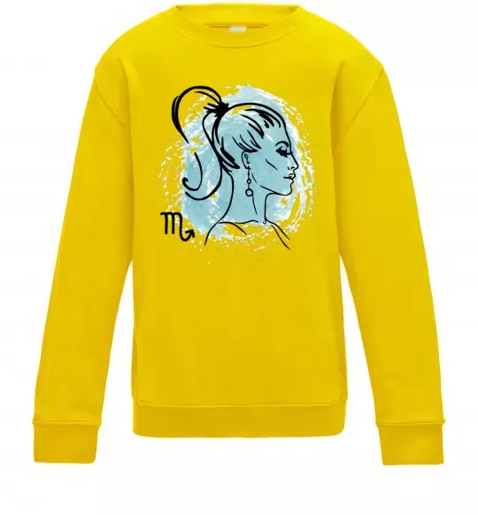 Детский Свитшот Скорпіон дівчина Солнечно желтый фото