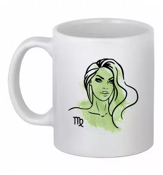 Чашка керамическая Діва дівчина Белый фото