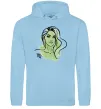 Мужская толстовка (худи) Діва дівчина Голубой фото