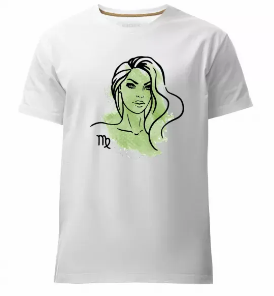 Чоловіча преміум футболка Діва дівчина Білий фото