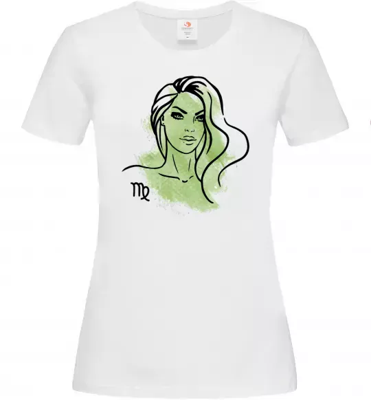 Жіноча футболка Діва дівчина Білий фото