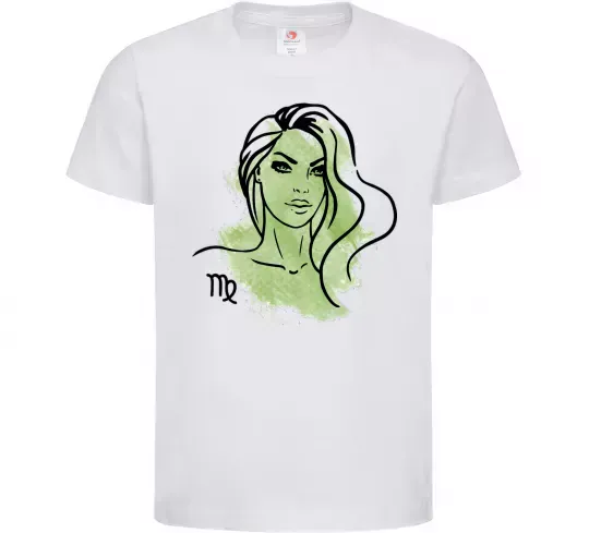 Дитяча футболка Діва дівчина Білий фото