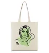 Эко-сумка Діва дівчина Бежевый фото
