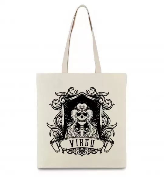 Эко-сумка Діва скелет Бежевый фото