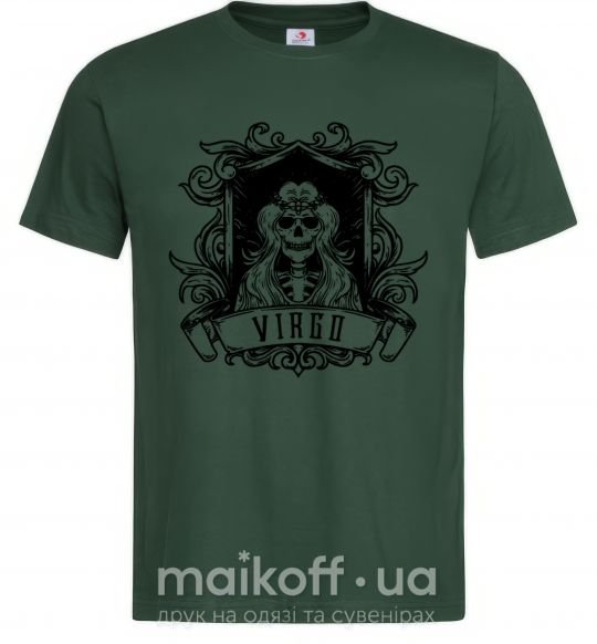 Чоловіча футболка Дева скелет Темно-зелений фото
