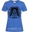 Женская футболка Дева скелет Ярко-синий фото