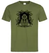 Чоловіча футболка Діва скелет Оливковий фото