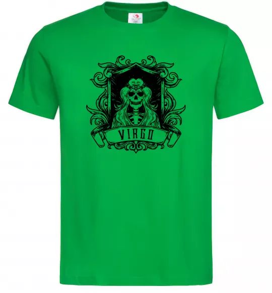 Чоловіча футболка Діва скелет Зелений фото
