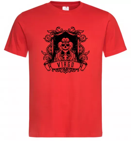 Чоловіча футболка Діва скелет Червоний фото