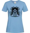 Жіноча футболка Діва скелет Блакитний Жіноча футболка Діва скелет Блакитний фото