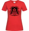 Жіноча футболка Діва скелет Червоний Жіноча футболка Діва скелет Червоний фото