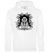 Мужская толстовка (худи) Діва скелет Белый фото
