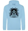 Мужская толстовка (худи) Діва скелет Голубой фото