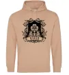 Женская толстовка (худи) Діва скелет Песочный фото