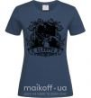 Женская футболка Скорпион с черепом Темно-синий фото