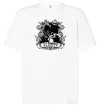 Футболка Оверсайз Скорпіон з черепом Белый фото