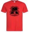 Чоловіча футболка Скорпіон з черепом Червоний фото
