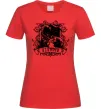 Женская футболка Скорпіон з черепом Красный фото
