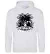 Женская толстовка (худи) Скорпіон з черепом Серый меланж Женская толстовка (худи) Скорпіон з черепом Серый меланж фото