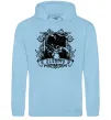 Женская толстовка (худи) Скорпіон з черепом Голубой фото