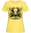 Жіноча футболка Телець череп Лимонний Жіноча футболка Телець череп Лимонний фото