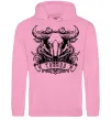 Чоловіча толстовка (худі) Телець череп Рожевий Чоловіча толстовка (худі) Телець череп Рожевий фото