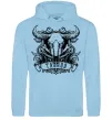 Чоловіча толстовка (худі) Телець череп Блакитний Чоловіча толстовка (худі) Телець череп Блакитний фото