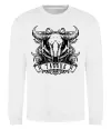 Свитшот Телець череп Белый фото