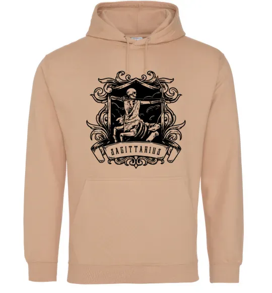 Чоловіча толстовка (худі) Стрілець скелет Пісочний фото