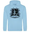 Женская толстовка (худи) Стрілець скелет Голубой фото