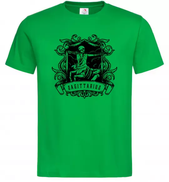 Мужская футболка Стрілець скелет Зеленый фото