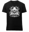 Мужская премиум футболка Рак череп Черный фото